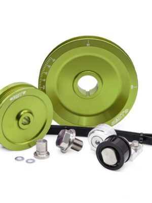 MST Solid Serpentine Pulley Kit, Lime Green