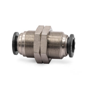 3/8" BulkHead Push Lock PTC Air Line Fitting