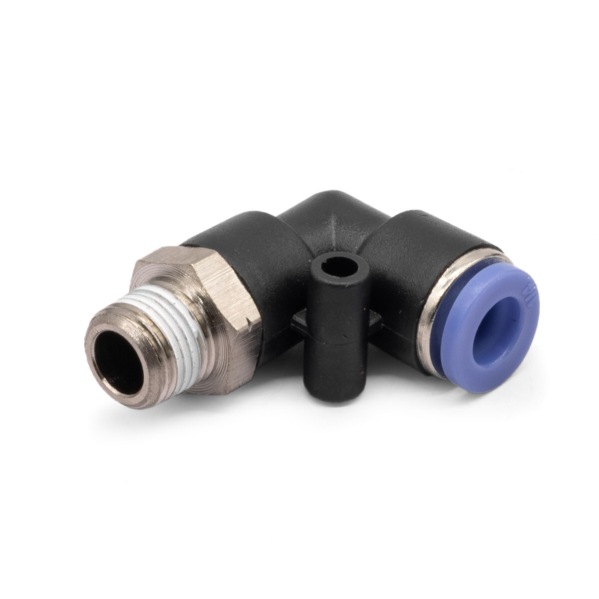 1/8" NPT to 1/4" Push Lock PTC Air Line 90 Degree Fitting1/8" NPT to 1/4" Push Lock PTC Air Line 90 Degree Fitting