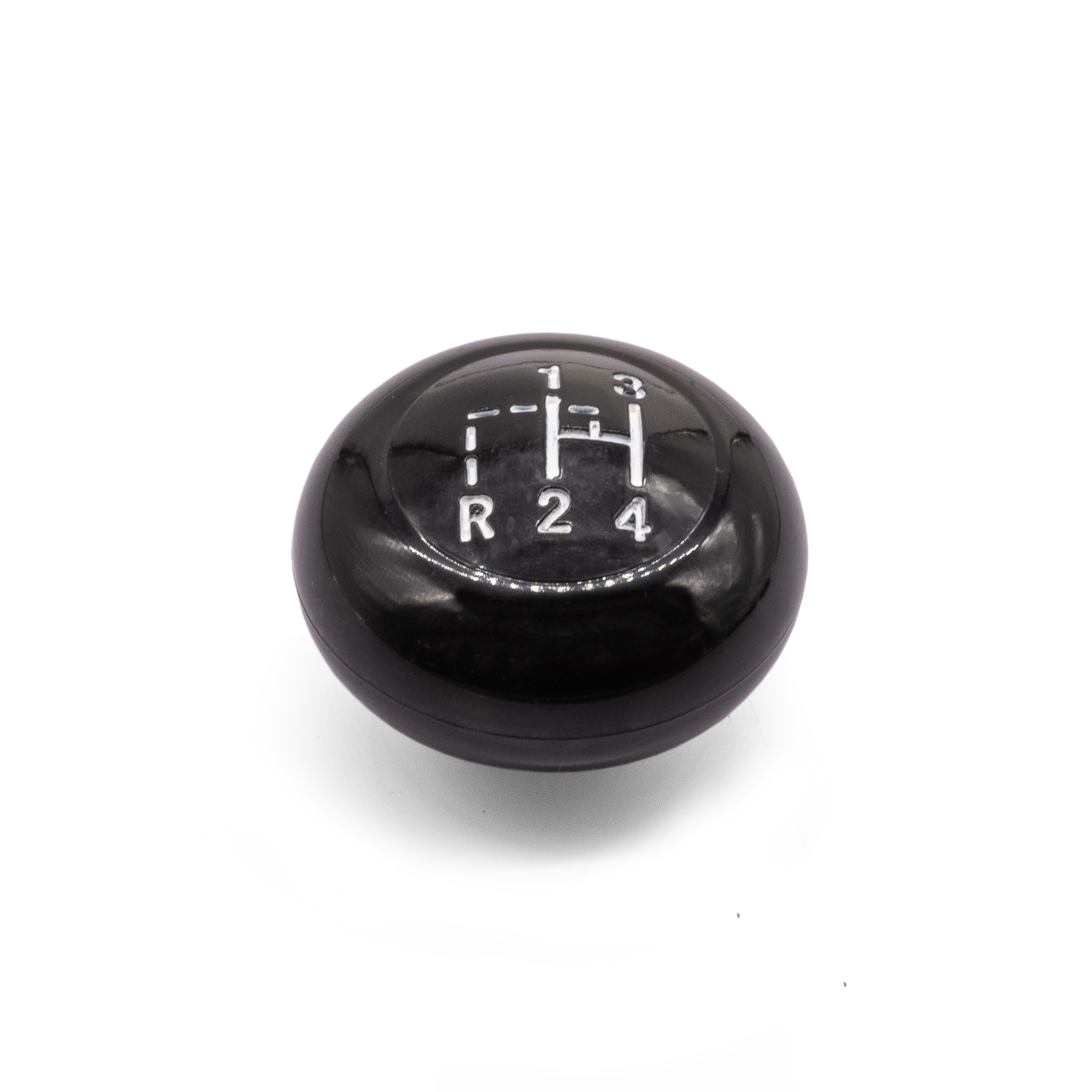 Vintage Speed Gear Shift Knob with Stock Shift Pattern, Black, 12mm Thread