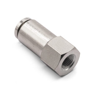 1/8" NPT(F) to 3/8" Push Lock PTC Air Line Straight Fitting