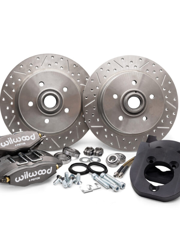 66- Beetle / Ghia Titan Wilwood 4-Piston 5x100 Ball Joint Front Disk Brake Kit