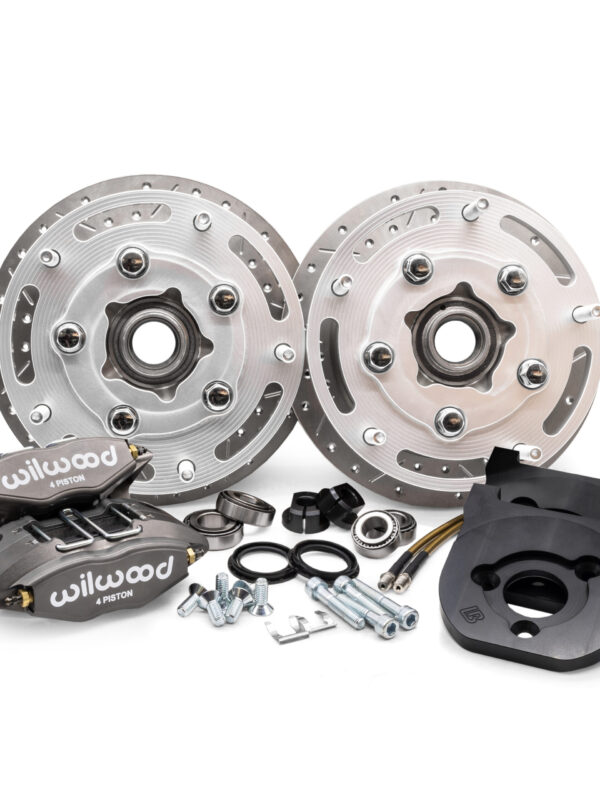 Pre 65 Beetle / Ghia Titan Wilwood 4-Piston Link Pin 5x205 Front Disk Brake Kit