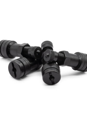 Black Bolt-in Wheel Valve Set, (8.3mm)