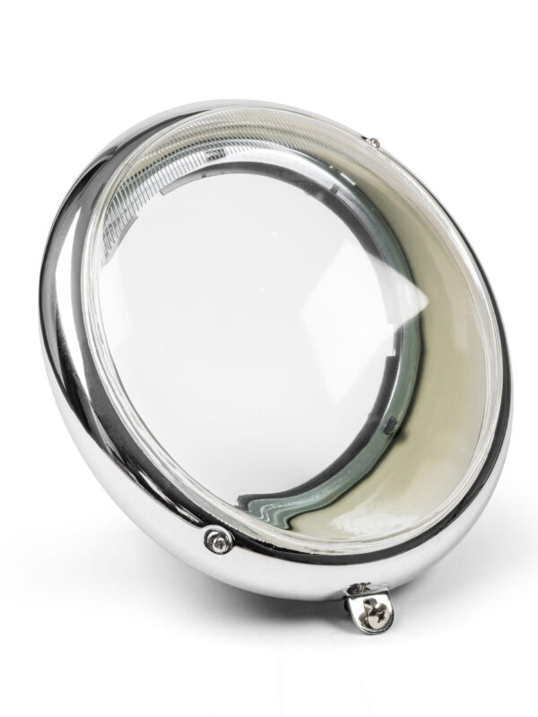 Headlight Assembly with Chrome Rim for US / EU Specification, EachHeadlight Assembly with Chrome Rim for US / EU Specification, Each