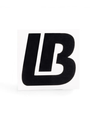 LB Equipped Die Cut Sticker, Black