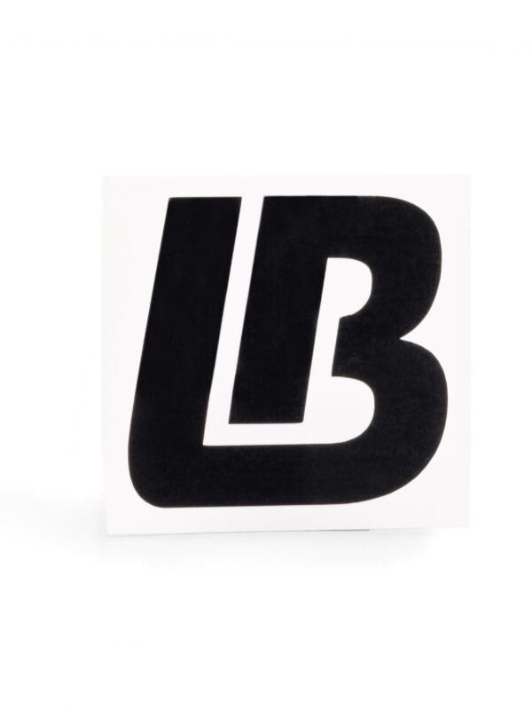 LB Equipped Die Cut Sticker, Black
