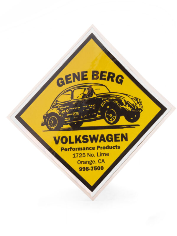 Gene Berg Volkswagen Performance Products Sticker Yellow