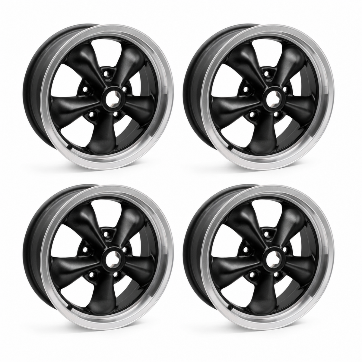 Group 4 TT 1550/1560 Grey/Black Alloy Wheel Set, 15" 5x130