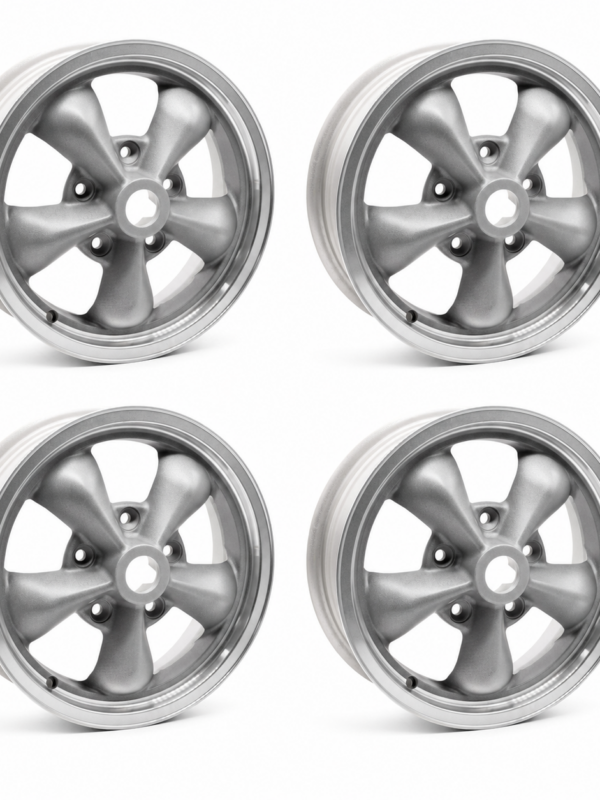 Group 4 TT 1550/1560 Blasted/Clear Alloy Wheel Set, 15" 5x130