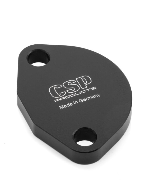 CSP Billet Aluminium Fuel Pump Block, Black Anodised