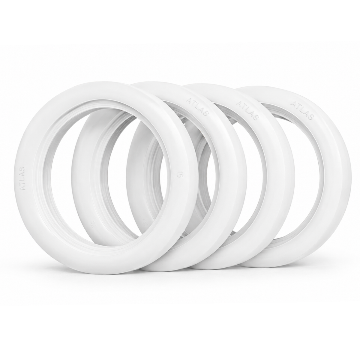 15" Whitewall Tyre Toppers, Super Wide, (Set of 4)