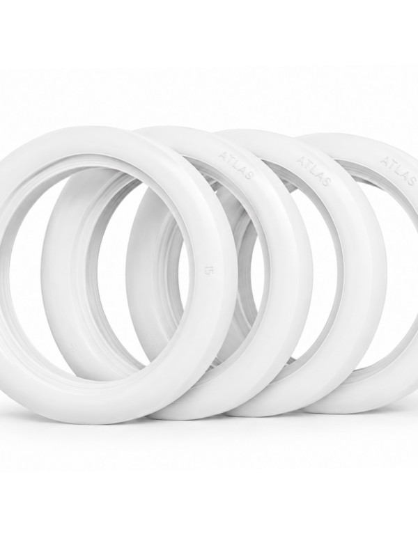 15" Whitewall Tyre Toppers, Super Wide, (Set of 4)