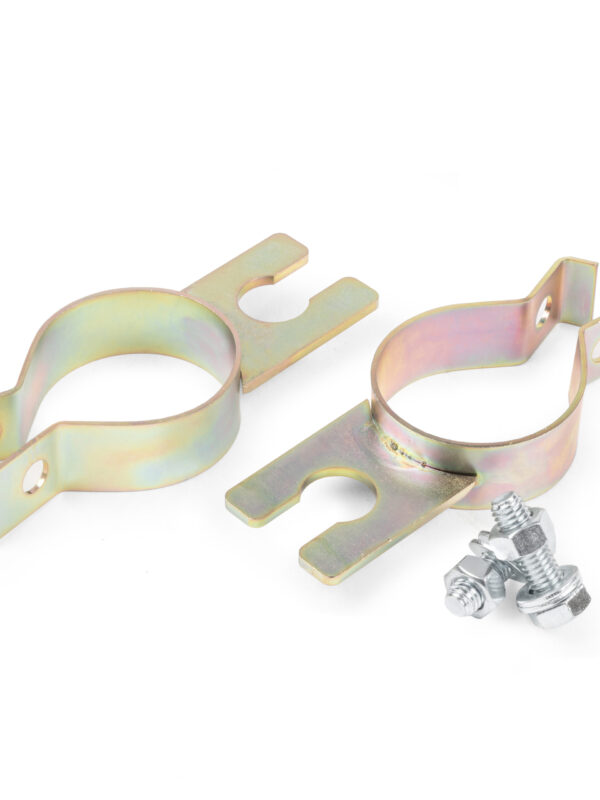 Rear Bolt on Brake Line Brackets / Clamps, Axle Tube, Pair
