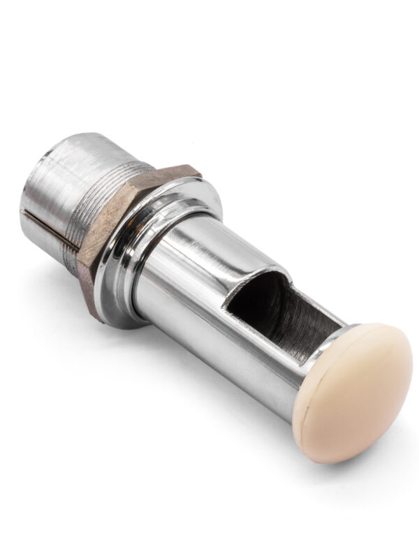 Telescopic Dash Chrome Ashtray with Ivory Knob, For Beetle 1949-1952