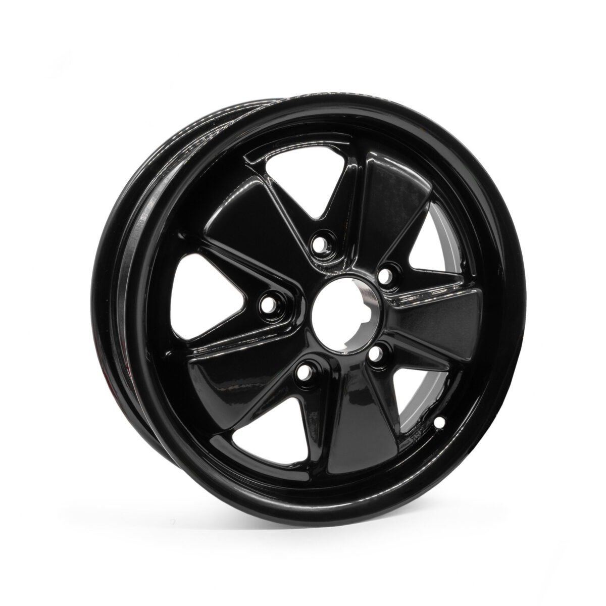 4.5" x 15" Gloss Black Fuchs Wheel 5x130