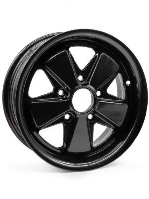 Gloss Black Fuch Staggered Wheel Set 4.5" / 6" Front / Rear (Set of 4 Wheels)