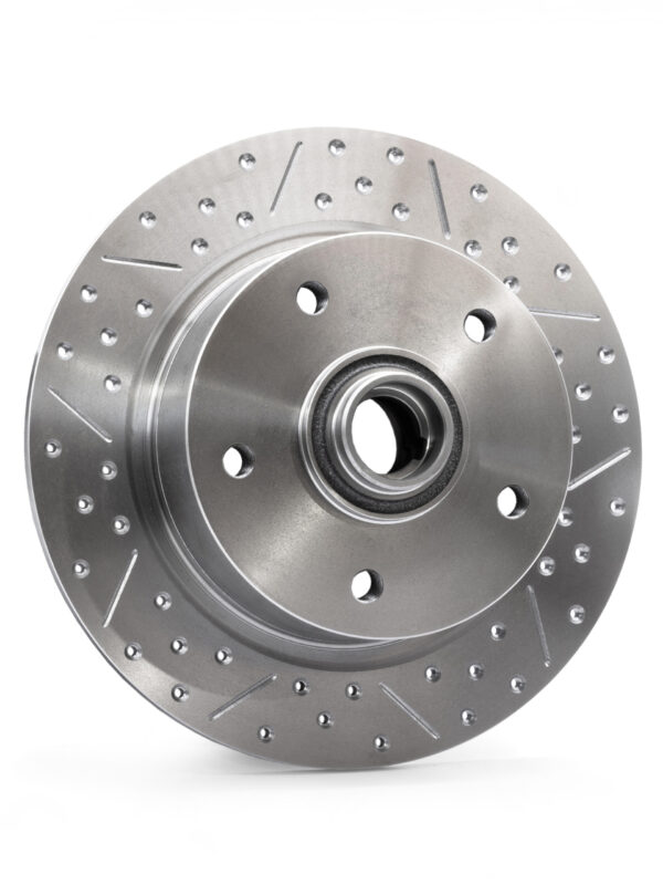 1967- Beetle / Ghia, Type 3 1966-71 Ball Joint Front Disk Brake, 5x120.6 / Chevy Pattern, Cross Drilled