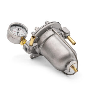 Malpassi 85mm Competition Filter King Fuel Pressure Regulator with Gauge, 8mm Unions, Alloy Bowl