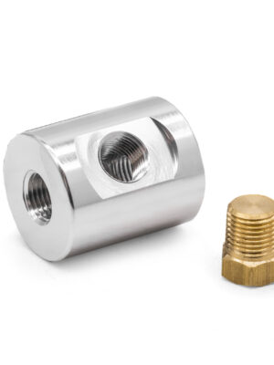 Malpassi In-Line Fuel Pressure Gauge Adapter, 1/8" NPT Female Ports