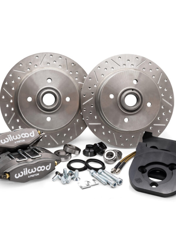 Pre 65 Beetle / Ghia Titan / Wilwood 4-Piston Link Pin 4x100 Front Disk Brake Kit