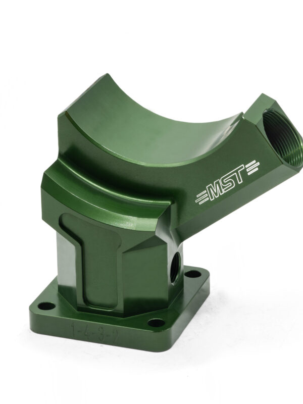 MST Billet Aluminum Alternator / Generator Stand Plinth, Kelly Green