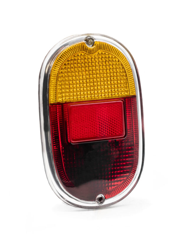 Split Screen / Bay Window 1962-71 Tail Light Lens w/ Silver Trim