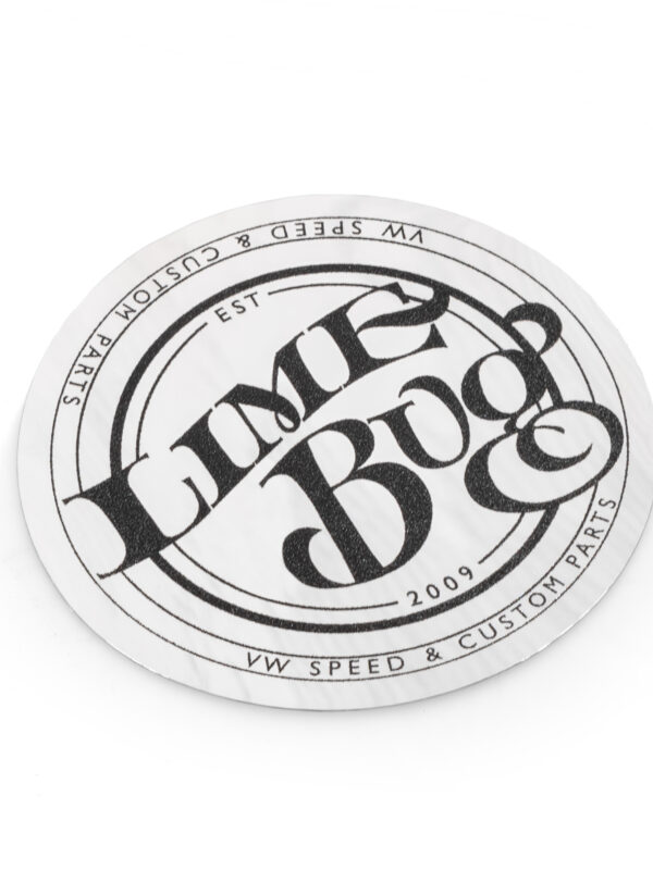 Limebug VW Classic Silver 2.5" Round Sticker / Decal