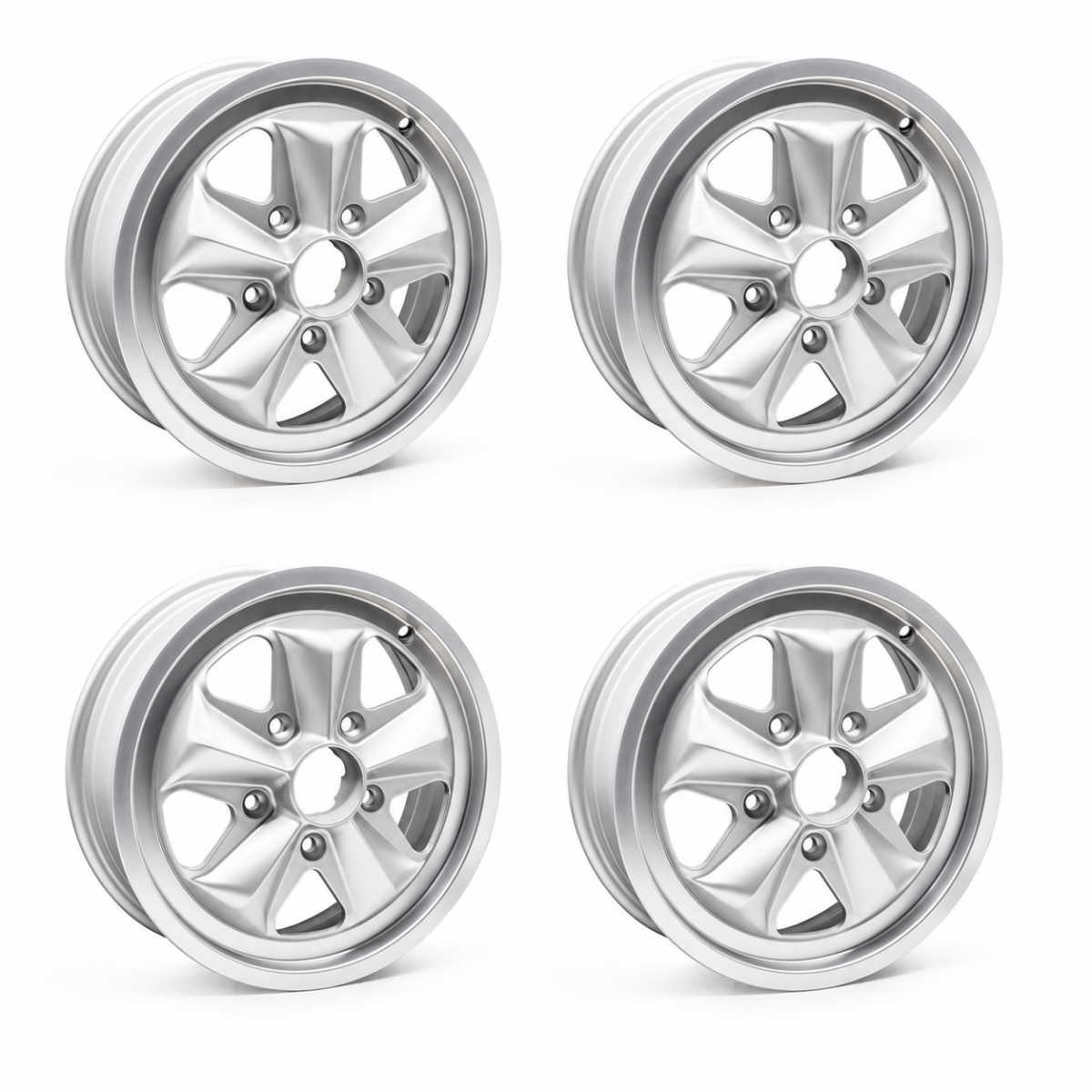 Group 4 HF 1550/1560 Silver Alloy Wheel Set, 15" 5x130