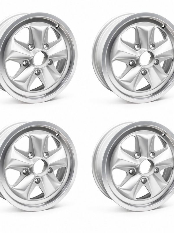 Group 4 HF 1550/1560 Silver Alloy Wheel Set, 15" 5x130