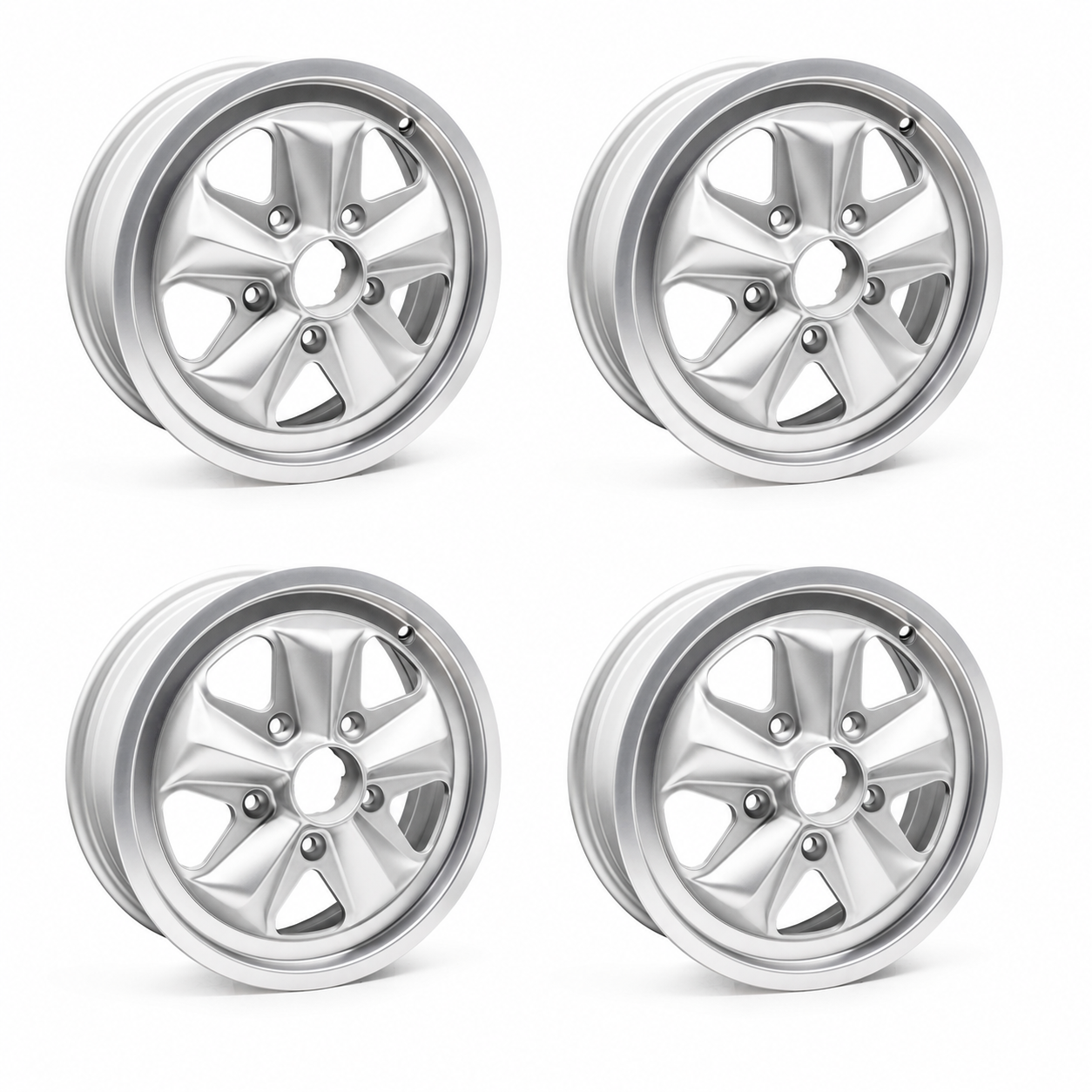 Group 4 HF 1550/1560 Silver Alloy Wheel Set, 15" 5x130