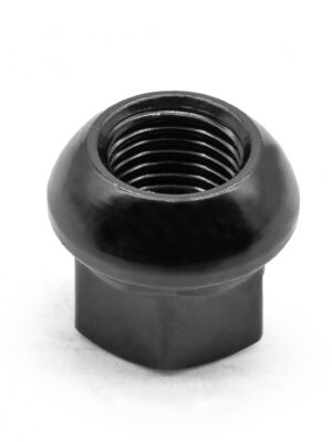 M14x1.5 Black Radiused Open Ended Wheel Nut