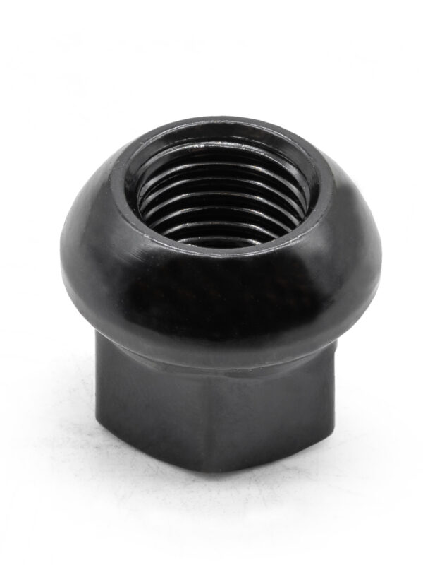M14x1.5 Black Radiused Open Ended Wheel Nut