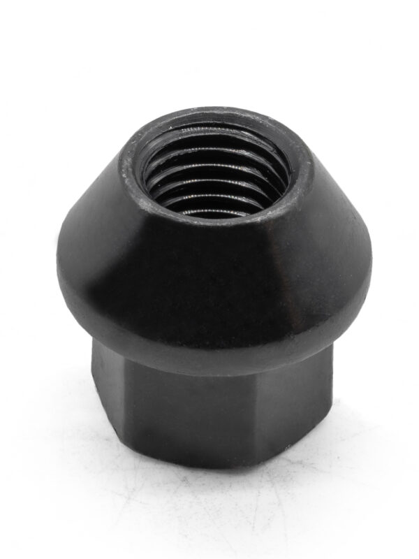 M12x1.5 Black Tapered Open Ended Wheel Nut
