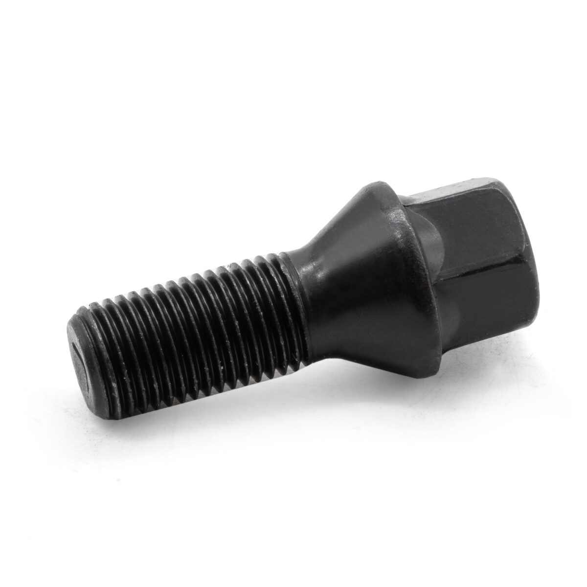 M14x1.5 Black Tapered Wheel Bolt 27mm