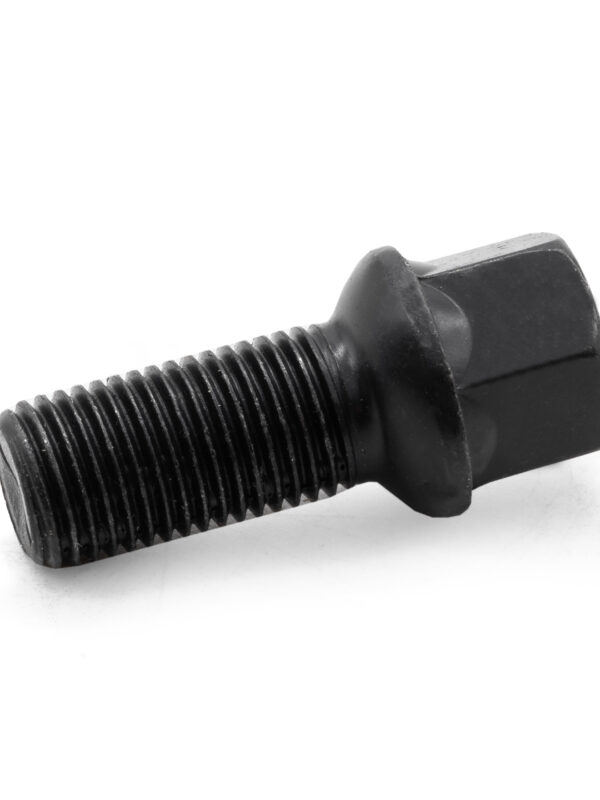 M14x1.5 Black Radiused Wheel Bolt 27mm