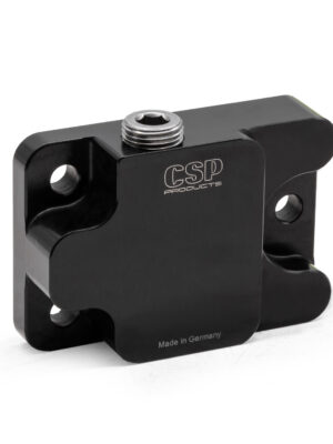 CSP Billet Black Oil Cooler Block off Plate, for T1 Engine