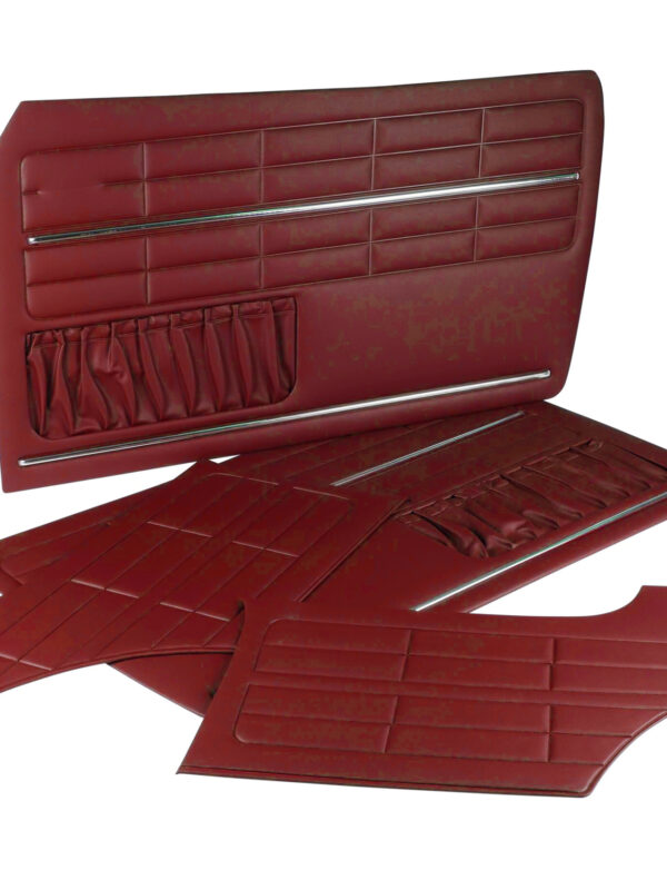 Karmann Ghia Door Cards Burgundy Type 14