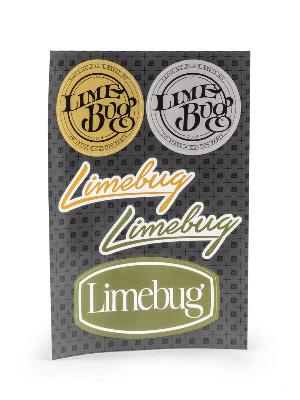 Limebug Custom Assorted Logo Slap Sticker Sheet