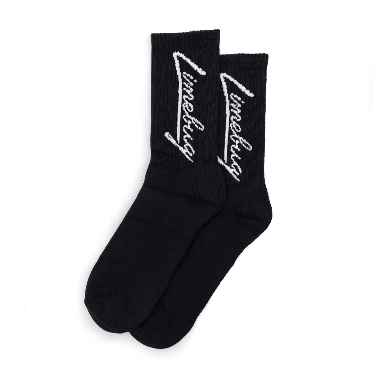 Limebug Official Black High Crew Socks, Pair