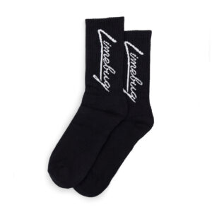 Limebug Official Black High Crew Socks, Pair