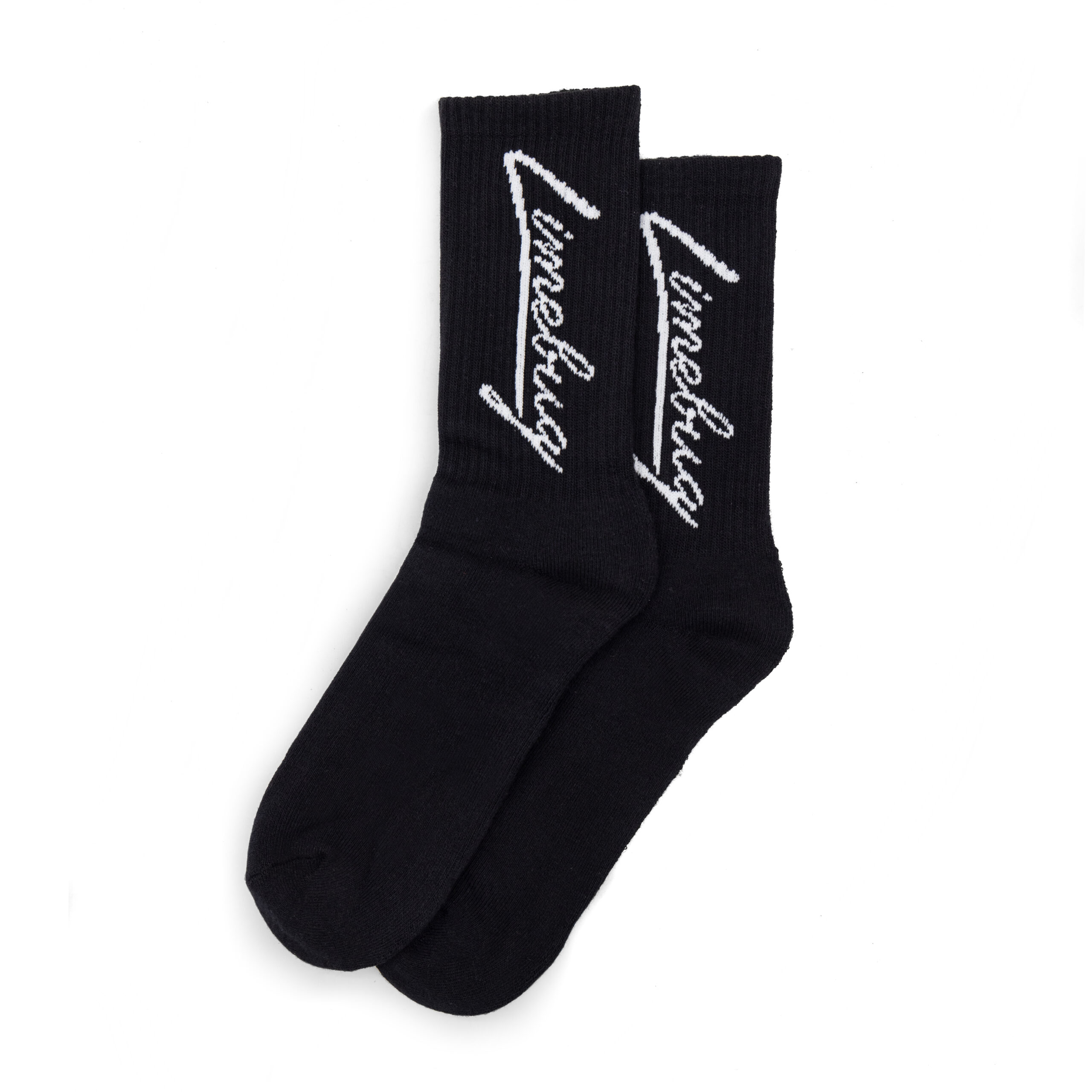 Limebug Official Black High Crew Socks, Pair