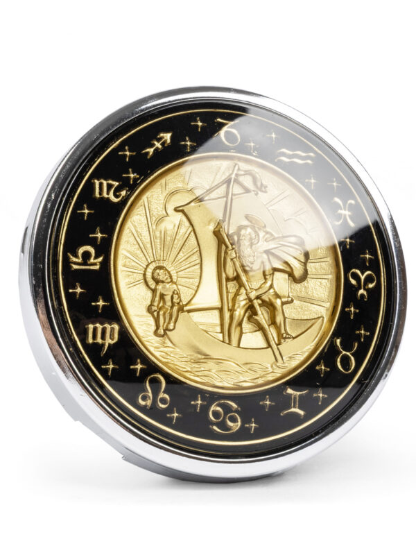 Flat 4 St Christopher Steering Wheel Horn Push