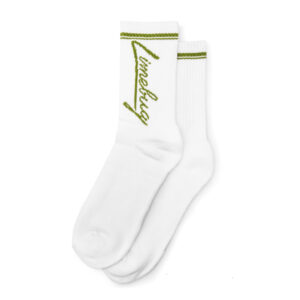 Limebug Official High Crew Socks, White
