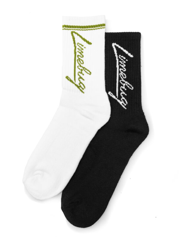 Limebug Official High Crew Sock Bundle Pack, 2 Pairs