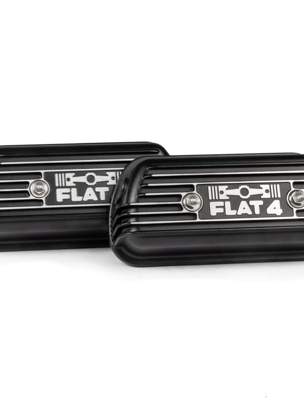 Flat 4 High Ratio Bolt On Aluminium Rocker Covers, Pair