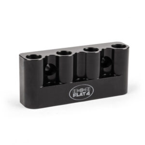 Flat 4 Billet Black Spark Plug Holder, 14x1.5 Plugs