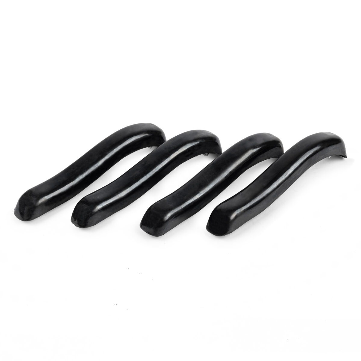 Flat 4 Blade Bumper Overrider Rubber Guard Protectors, Set of 4