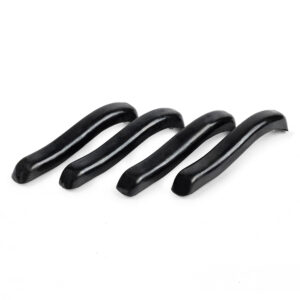 Flat 4 Blade Bumper Overrider Rubber Guard Protectors, Set of 4