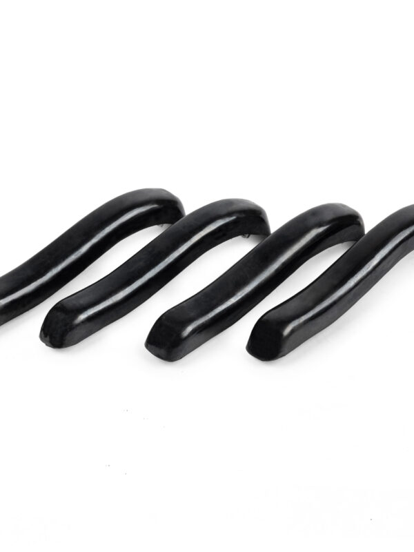 Flat 4 Blade Bumper Overrider Rubber Guard Protectors, Set of 4